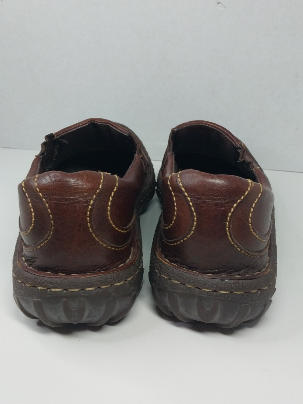 Born Shoes Womens Size 7 M Slip On Brown Leather Gorepore Granola Chic - Picture 5 of 12